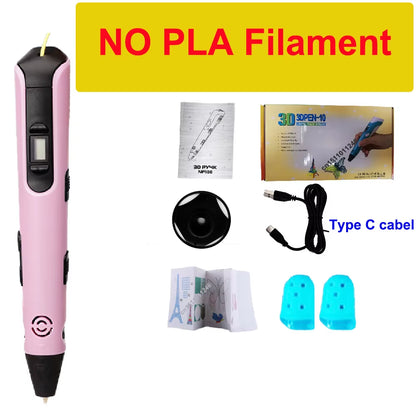 Ignite Your Imagination with the Ultimate LCD 3D Printing Pen - The Perfect Gift for Future Creators!