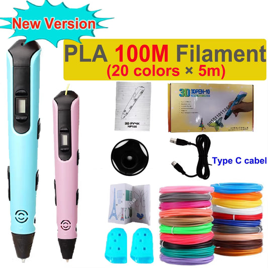Ignite Your Imagination with the Ultimate LCD 3D Printing Pen - The Perfect Gift for Future Creators!