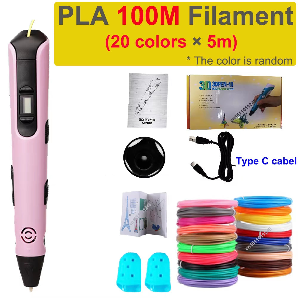 Ignite Your Imagination with the Ultimate LCD 3D Printing Pen - The Perfect Gift for Future Creators!