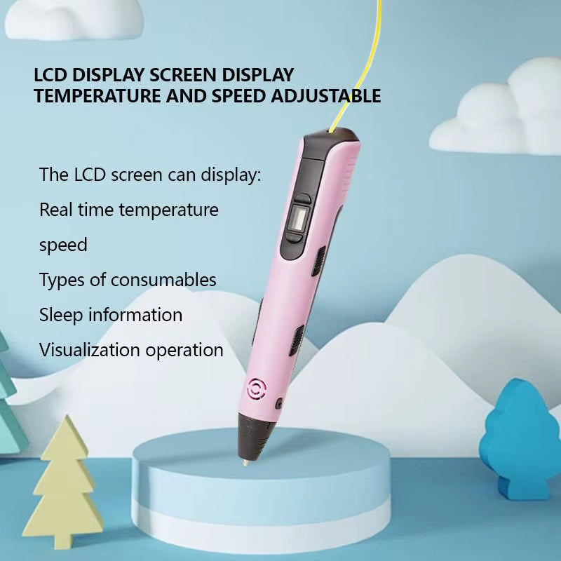 Ignite Your Imagination with the Ultimate LCD 3D Printing Pen - The Perfect Gift for Future Creators!