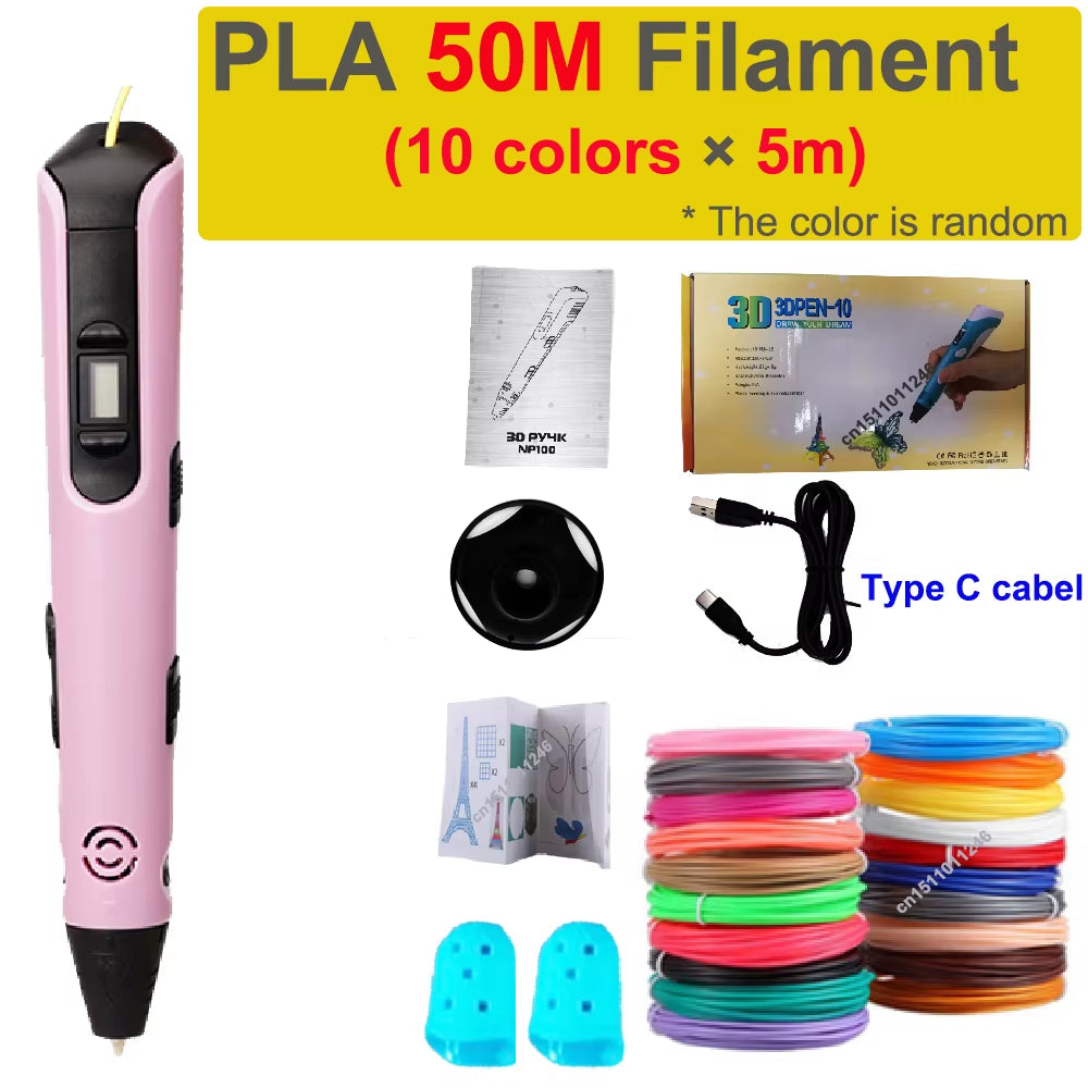 Ignite Your Imagination with the Ultimate LCD 3D Printing Pen - The Perfect Gift for Future Creators!